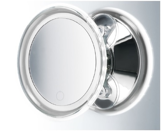 BS 18 TOUCH LED valguse ja iminappadega kosmeetikapeegel, 5x, patareitoide- kroom/akrüül. Hind alates 128,90 € (km-ga)